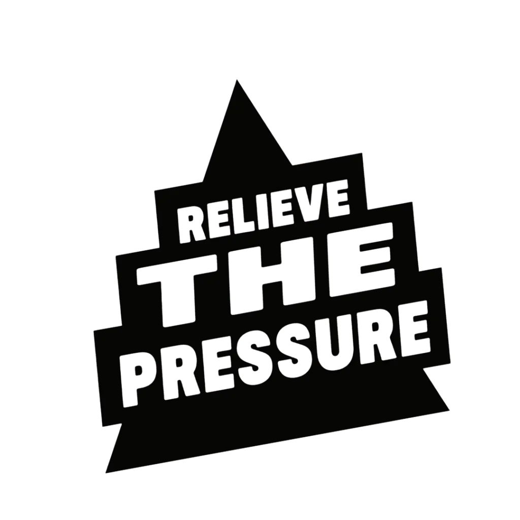 Sticker for - Production Music created by Pressure Cooker Studios reading "Relive The Pressure"