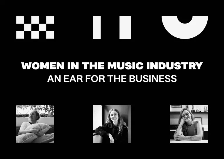 Image of three woman in the Music Industry.